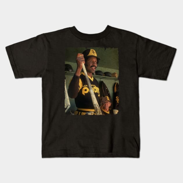 Oscar Gamble in San Diego Padres Kids T-Shirt by SOEKAMPTI